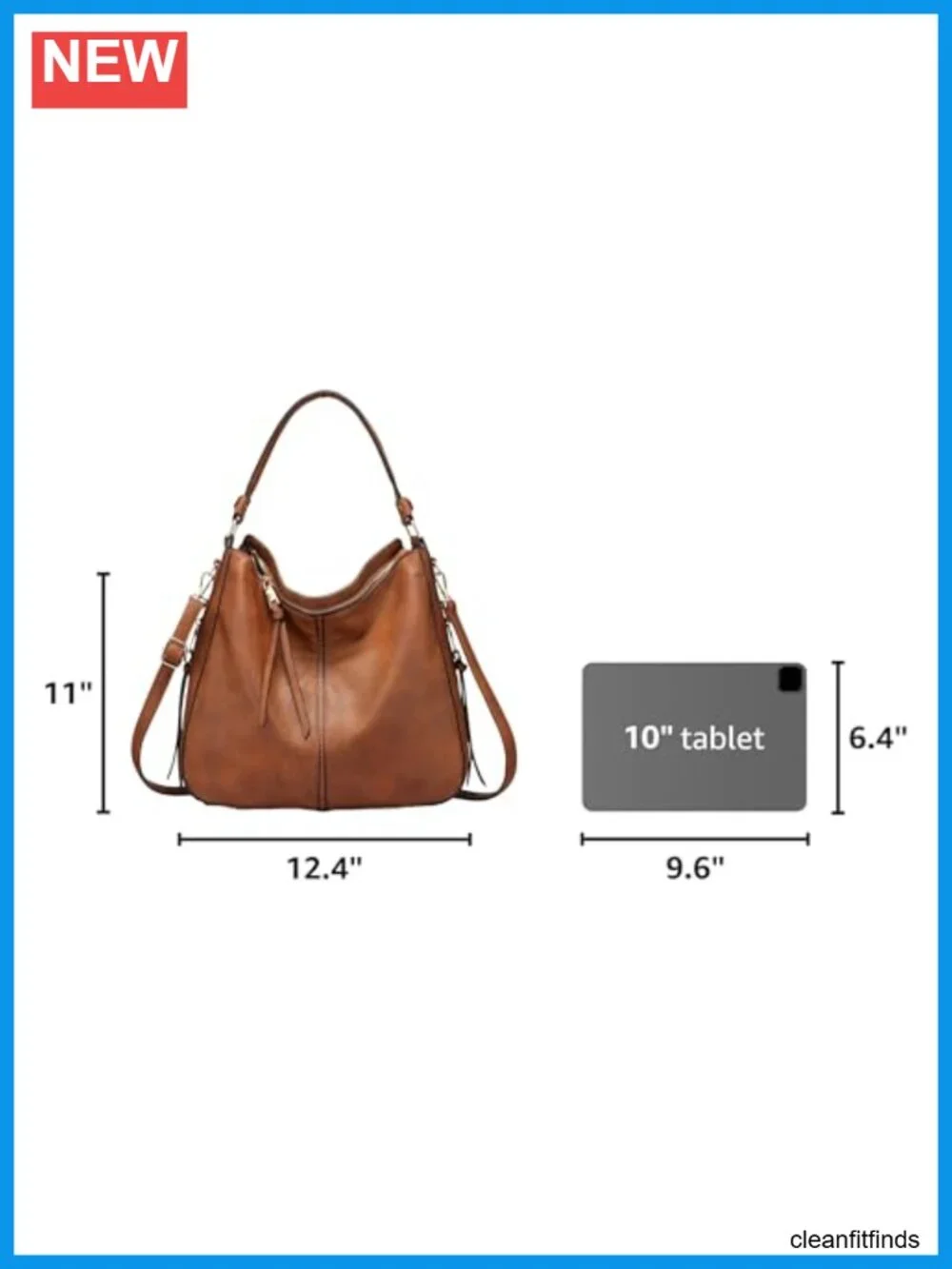 Faux Leather Hobo Crossbody Bag Women's Zip Pockets